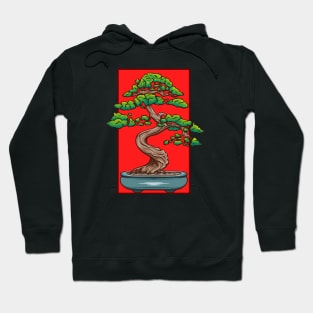 Vintage doodle illustration of Bonsai Tree Hoodie